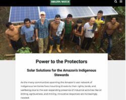 Amazon Watch’s Power to the Protectors program